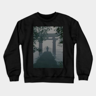 Solitude in Nature's Embrace Crewneck Sweatshirt